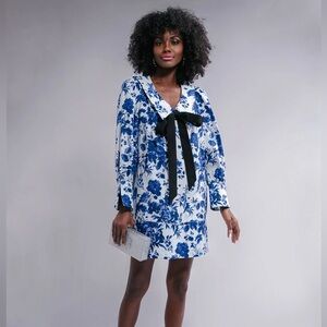 NWT Tuckernuck Blue Floral Long Sleeve Dress